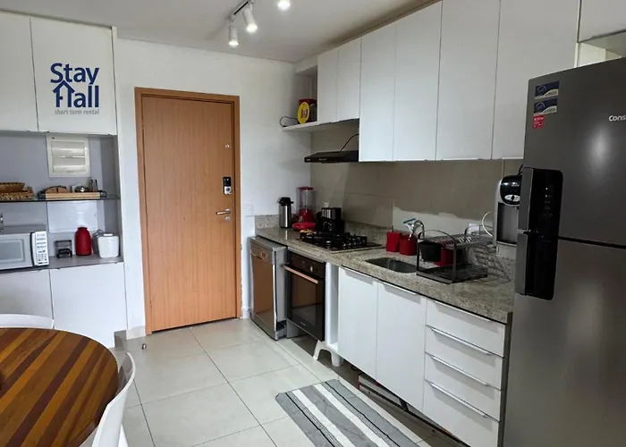 Apartamento 2QTS Praia dos Carneiros - Eco Resort - Condomínio Beira-mar - Piscina - SH036